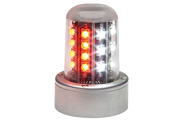 90520 Series Red/White Split LED Flashing Beacon