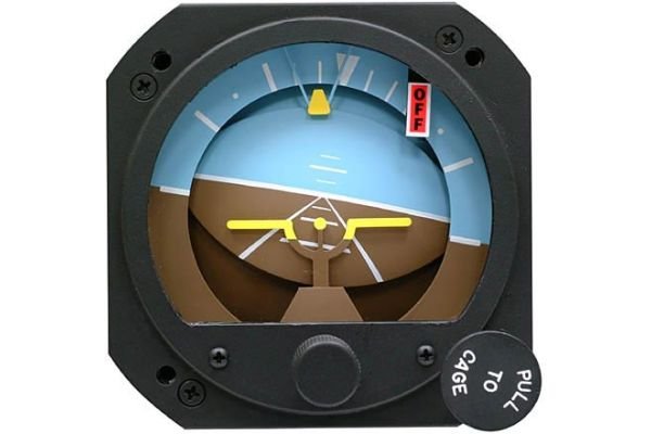 Unlit Electric Horizon Gyro 14 volt, 8 Degree Tilt, TSO