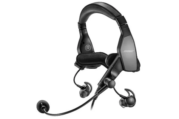 Bose® ProFlight Series 2 Aviation Bluetooth Headset, Dual GA Plug, Battery Power