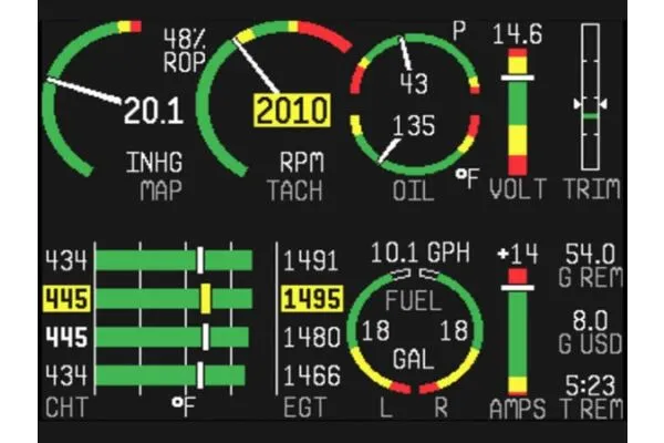 EMSKIT-L6F Fuel Injected 6 Cylinder Lycoming/Continental Kavlico Kit