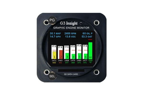 2 1/4″ GEM G3 Engine Monitor 4-Cyl Single