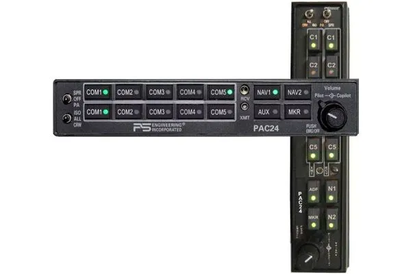 PAC24 Audio Panel, with Intellivox Intercom