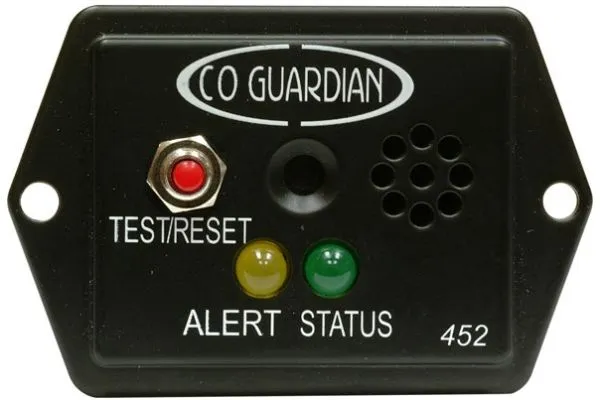 Panel Mount CO Detector, 14/28V TSO/STC
