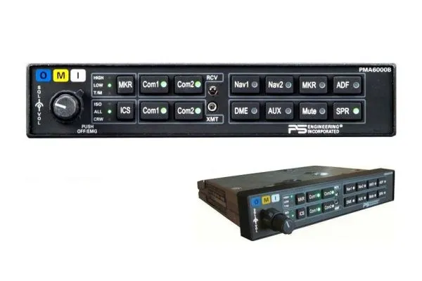 PMA6000B Audio Selector Panel, with 4-place IntelliVox Intercom & Marker, TSO