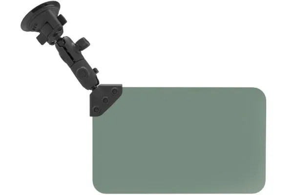 RAM Universal Sun Visor, with Suction Mount, 8″x13″ Visor, Green 50% Tint
